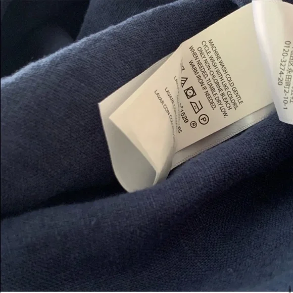 New Ralph Lauren Linen Maxi Navy Long Dress - Picture 14 of 16